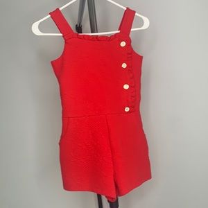 Red Romper Janie and Jack (girls size 10)